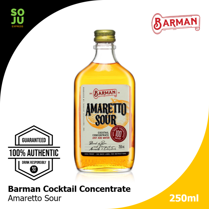 Barman Cocktail Concentrate Amaretto Sour 250ml Lazada PH