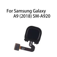 ปุ่มโฮมดั้งเดิมเซ็นเซอร์ลายนิ้วมือสายยืดหยุ่นสําหรับ Samsung Galaxy A9 (2018) SM-A920