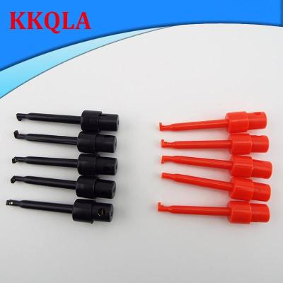 QKKQLA 55mm Single Test Hook Clip Probe Round Electronic Testing Hooks for Crocodile Clip Electric Connection