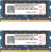 V-COLOR COLOR YOUR LIFE v-Color 64GB (2 x 32GB) ECC SO-DIMM DDR4 2666MHz (PC4-21300) for microservers, workstations, Networking Platforms and Embedded Systems 2Rx8 CL19 1.2V (TES432G26D819K-VC) 64GB | 32GBx2 -2666MHz ECC SO-DIMM