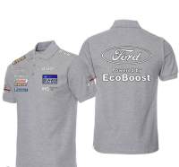 (ALL IN STOCK XZX)   Ford Racing Personalized Name 3D Racing Polo Shirt For Men And Women 03  (Free customized name logo for private chat, styles can be changed with zippers or buttons)