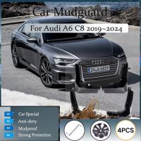 ชุดบังโคลนรถสำหรับรถ Audi A6 C8 2019 2020 2021 2022 2023 2024แผ่นกันโคลนบังโคลนรถตัวป้องกันอเนกประสงค์อุปกรณ์ตกแต่งรถยนต์