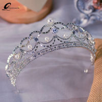 New Pearl Tiara Hair Accessories Headbands Princess Crown Haar Jewelry Royal Court Bride Wedding Jewellery For Women Diadems