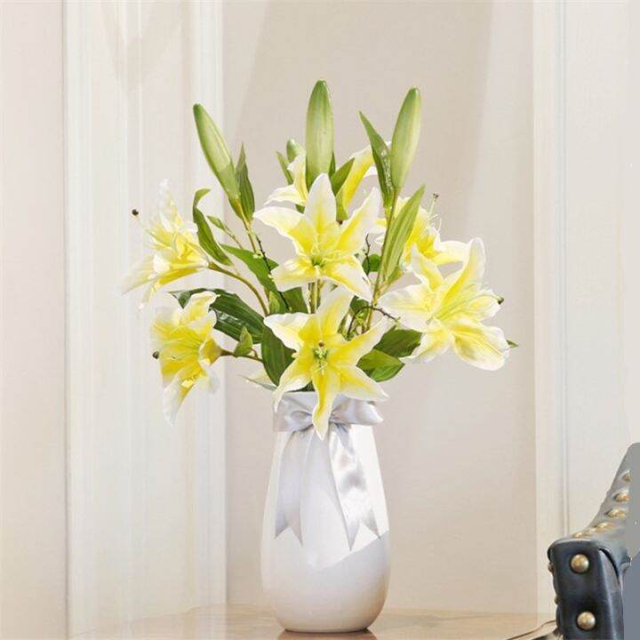 dia-17cm-3-prong-artificial-lily-flower-wedding-decoration-bouquet-home-living-room-flower-arrangement