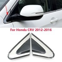 สำหรับ Honda CR-V CRV 2012 2013 2014 2015 2016ประตูหน้ารถยนต์ภายนอกแผงแผ่นสามเหลี่ยมตัดแต่งหน้าต่างสติ๊กเกอร์แต่งรถ