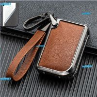 เปลือกกระเป๋าครอบ Fob เคสกุญแจรถยนต์หนังอัลลอยด์สำหรับ LynkCo Lynk Co 05 06 5 6 Lynk Co 01 1อุปกรณ์ตกแต่งรถยนต์ Zai29557