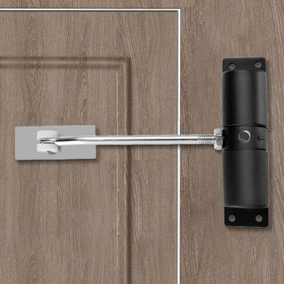 ◘✲❍ Automatic Spring Door Closer Adjustable Door Stopper Speed Mute Closing Aluminum Alloy Spring For Door Closing Door Hardware