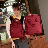 Amazon 2022 New Twill Nylon Backpack Korean Version Large Capacity Junior High School Student Schoolbag Female ♕☼