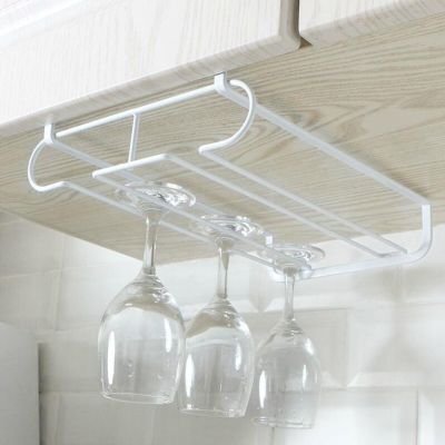 Iron Wine Rack Wine Glass Rack for Holder Glasses Storage Bar Kitchen Hanging Bar Hanger Shelf