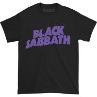 【New】HH เสื้อยืดผู้ชาย Bravado Mens Black Sabbath Clic Logo T Shirt Mens Womens T-shirts คอกลม