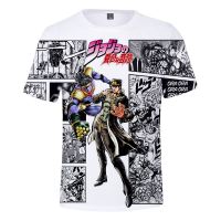 ผจญภัย JOJOS BIZARRE OVER HEAVEN 3D T เสื้อผู้ชายผู้หญิงสั้นฤดูร้อน Harajuku T เสื้อ 3D พิมพ์ Tee คุณภาพสูง T เสื้อ