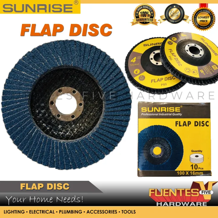 Sunrise Flap disc grit 60, 80, 100, 120 Lazada PH