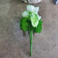 ดอกบัวประดิษฐ์ ดอกไม้ปลอม ดอกไม้ผ้า ดอกไม้ประดิษฐ์ ดอกบัวผ้า Artificial lotus , Artificial flower