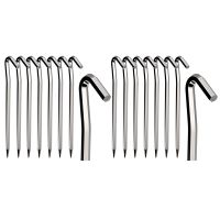 Tent Pegs 16 PCS 18cm Metal Heavy Duty Tent Hooks Aluminum Alloy Rust Free Camping Tent Ground Pegs