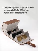 bjh❇๑☋  2023 box Glasses Sunglasses folding storage five six palace grid