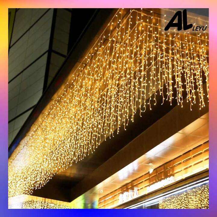 ALLEYU LED Christmas Festival Lights Icicle Light Waterfall Fairy