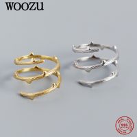 WOOZU แหวนหวายผู้ชาย,แหวนแฟชั่นสำหรับใส่นิ้วคลาสสิกสไตล์พังก์โบฮีเมียนเงินสเตอร์ลิง925สำหรับใส่ไปงานปาร์ตี้แนวยุโรปของเครื่องประดับทำมือ