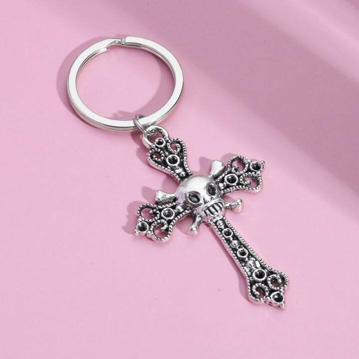 cross-keychain-jesus-key-ring-religious-beliefs-key-chains-for-women-men-diy-car-hanging-punk-simple-jewelry-handmade-gifts-key-chains