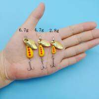 HOOFISH 4pcs/Lot 2.8g/4.7g/6.7g Metal Spoon Spinner Bait Isca Artificial Wobblers CrankBaits Jig Sequin Fishing Accessories Accessories