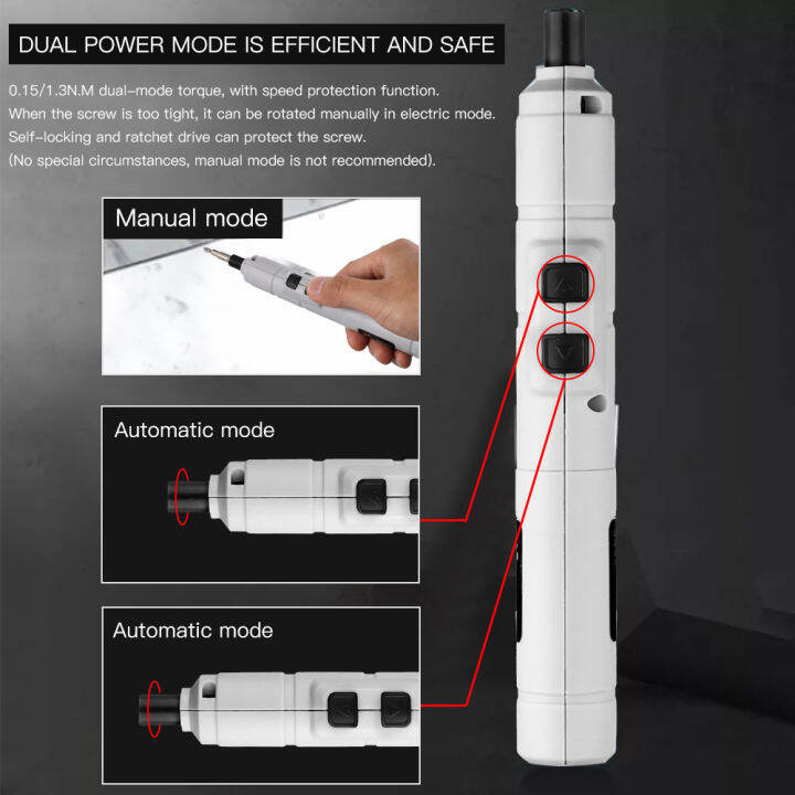 vastar-ไขควงไฟฟ้าขนาดเล็ก-ชุดดอกสว่านไขควงไฟฟ้า-usb-ไร้สายพร้อมหัวเจาะ