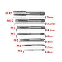 Krachtige 7Pcs สกรูโลหะ Taper ท่อสำหรับเครื่องด้ายเมตริก Plug Tap Machinist เครื่องมือ M3 M4 M5 M6 M8 M12