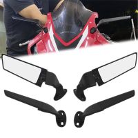 For HONDA CBR250R CBR300R CBR500R CBR650R CBR650F Rearview Mirrors Wind Wing Adjustable Rotating Side Mirror Winglet