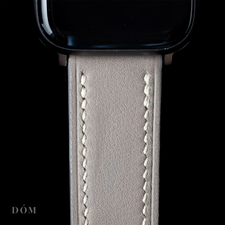สายนาฬิกา-apple-watch-dom-type-01-ivory-สายนาฬิกาหนังแท้-italian-fine-grain-สายแอปเปิ้ลวอชหนังแท้