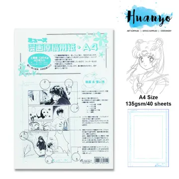 how to use manga manuscript paper  Manga, Manuscript, Drawing for