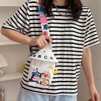 XUNXUAN สำหรับเด็กผู้หญิง น่ารักน่ารักๆ ผ้าใบแคนวาส กระเป๋า Crossbody Anpanman กระเป๋าโทรศัพท์แบบสบายๆ กระเป๋าถือสไตล์เกาหลี กระเป๋าสะพายไหล่สำหรับผู้หญิง กระเป๋าแมสเซนเจอร์ กระเป๋าคาดอก