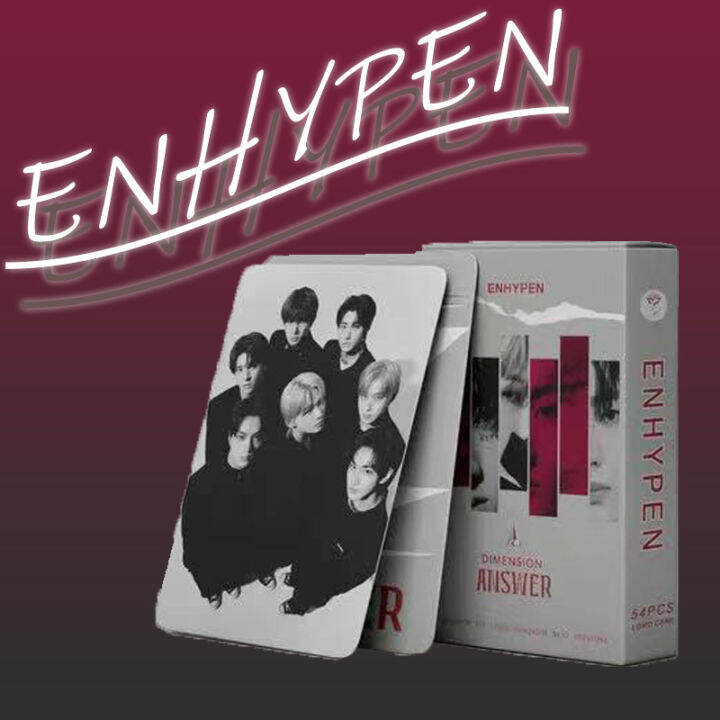 Enhyen Lot De 55 Cartes Photo Collection 2025 Engene Lot De 55 Cartes Postales Album Chanson Cartes Photo HEESEUNG JUNGWON SUNGHOON (Answer