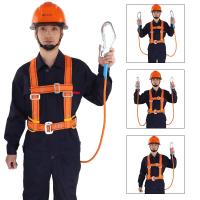 1.8 Safety Belt Anti-fall High Altitude Work Construction Wear-resistant Safety Rope Belts Set for Electrician Outdoor Climbing