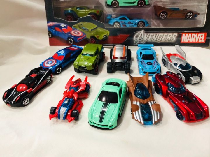 รถเหล็กฮีโร่อเวนเจอร์-โมเดลรถเหล็ก-avengers-car-toy