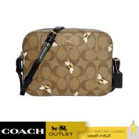 กระเป๋าสะพาย COACH C8671 MINI CAMERA BAG IN SIGNATURE CANVAS WITH BEE PRINT (IME7V)