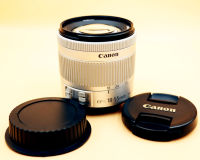 Canon EF-S 18-55mm f4-5.6 IS STM Silver Last Model of kit Lens, 18-55 mm f/4-5.6 EFS 18-55mm F/4-5.6 IS STM 29-88 มม. 29-88mm eq. Optical Image Stabilizer STM stepping AF motor