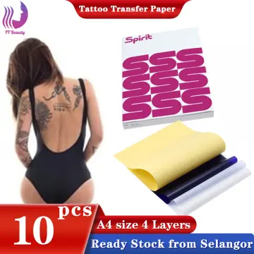 S8 Red Tattoo Stencil Paper Pack of 10