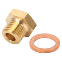 Pressure Temperature Gauge Sender Adapter 1/8in NPT to M14x1.5 Male Universal for Car Temp Gauge Sender Adaptor