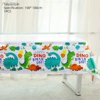 Disney New Cartoon Dinosaur Theme Plastic Tablecloths Dino Baby Shower Birthday Decorations Disposable Tableware Table Cover