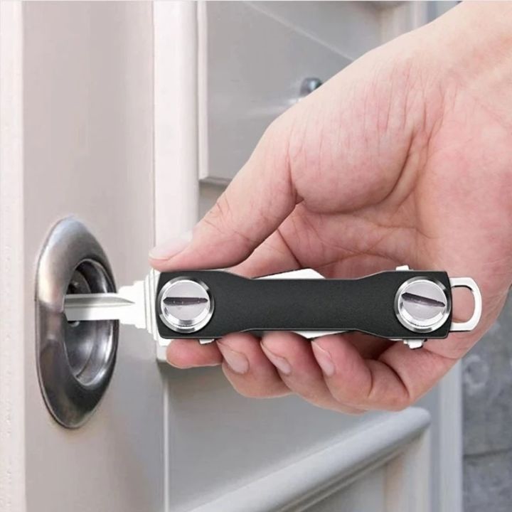 chain-wallet-metal-clip-storage-outdoor-keychain-organizer-holder