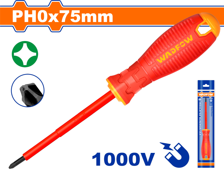 WADFOW 1000v HeavyDuty Insulated Screwdriver [SOLD PER PIECE] WSD7903