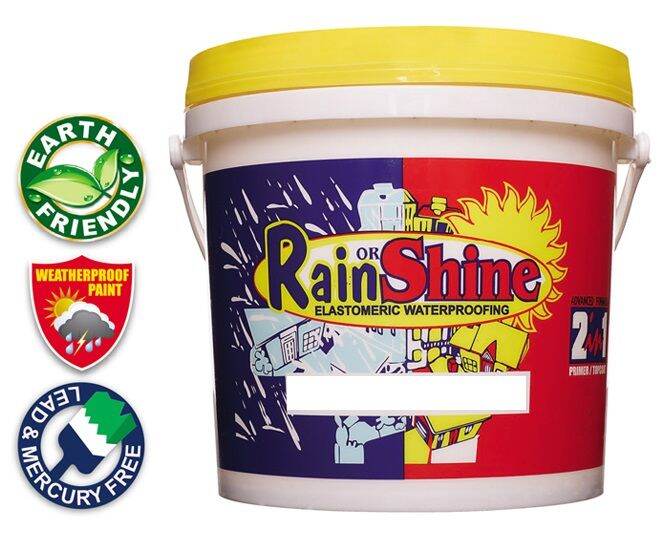 (ALL COLORS PART 3) RAIN OR SHINE ELASTOMERIC PAINT 1 GALLON (4 LITERS