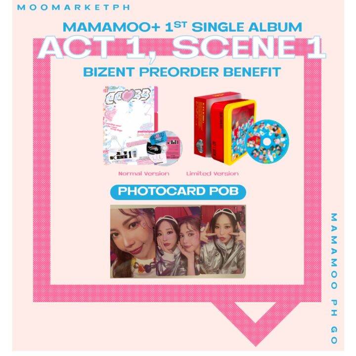 On Hand Mamamoo 1st Single Album Act 1 Scene 1 Limited Regular And Pobs Lazada Ph 3175