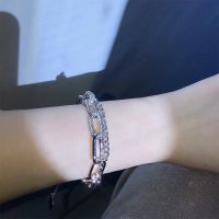 [COD] Korean niche design chain diamond multi-layer bracelet simple fashion all-match net red light luxury temperament