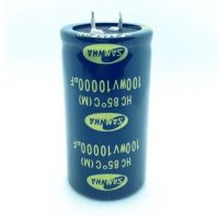 Capacitor 10000uF/100V. รุ่นขาเข็ม ยี่ห้อ Samwha ของแท้ จำนวน 1 ตัว