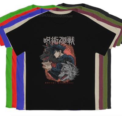 Jujutsu Kaisen Satoru Malega Mens T Shirt Megumi Fushiguro Classic Individuality T-shirts Graphic Camisas Man New Trend