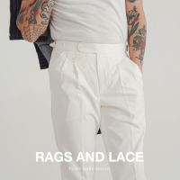 Rags and Lace กางเกง Pocket Lace ผ้า cotton สี Offwhite