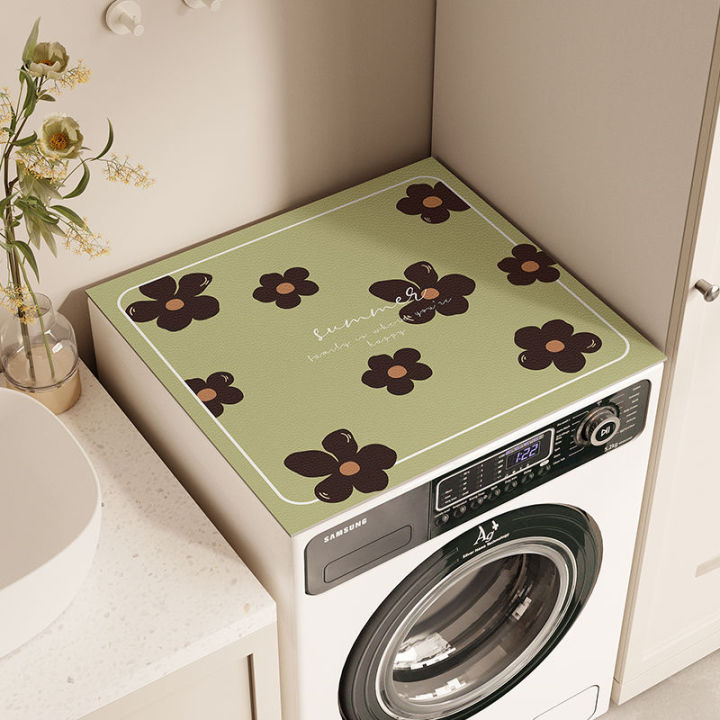 m-q-s-ผ้าคลุมเครื่องซักผ้า-ผ้าคลุมกันฝุ่น-ฝาครอบเครื่องซักผ้าฝาครอบตู้เย็นกันน้ำเสื่อหนังฝาครอบ-50-50cm