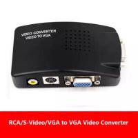 ??HOT!!ลดราคา?? AV TO VGA Converter VGA + S-Video คอมโพสิต RCA VGA OUT สำหรับ PC TO TV ##ที่ชาร์จ แท็บเล็ต ไร้สาย เสียง หูฟัง เคส Airpodss ลำโพง Wireless Bluetooth โทรศัพท์ USB ปลั๊ก เมาท์ HDMI สายคอมพิวเตอร์