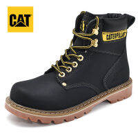 Ready Caterpillar รองเท้าบูททำงานของผู้ชาย,รองเท้าบูตใส่ทำงานหัวนิ่มสีพื้นลายตีนตะขาบ