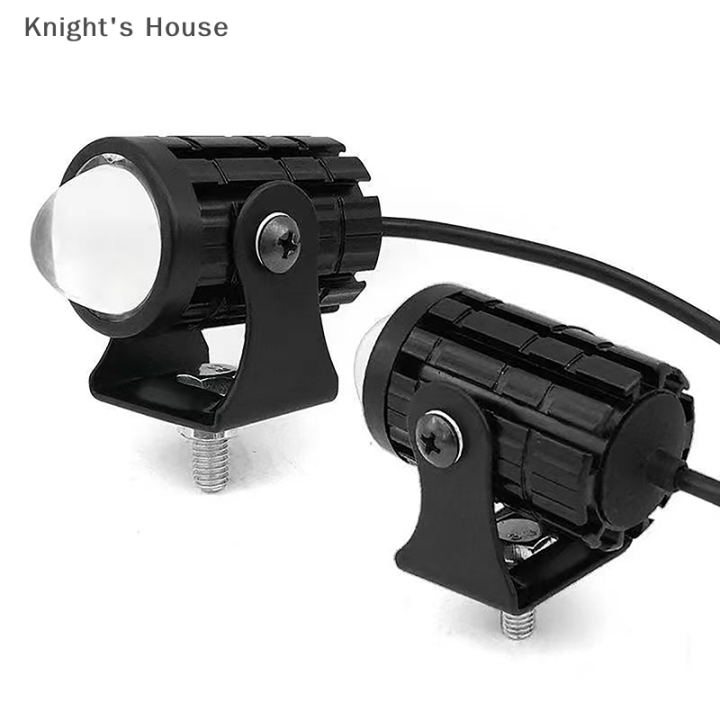 knights-house-ไฟหน้ามอเตอร์ไซค์-led-สปอตไลท์เลนส์โปรเจคเตอร์คู่สีสว่างพิเศษไฟขับรถโคมไฟเสริมอุปกรณ์เสริม-moto