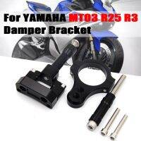 CNC รถจักรยานยนต์ Damper บังคับเลี้ยวมั่นคงที่จับยึดที่ค้ำกันกระเทือนชุดคิทสำหรับยามาฮ่า R25 R3 YZF 2015 2016 2017